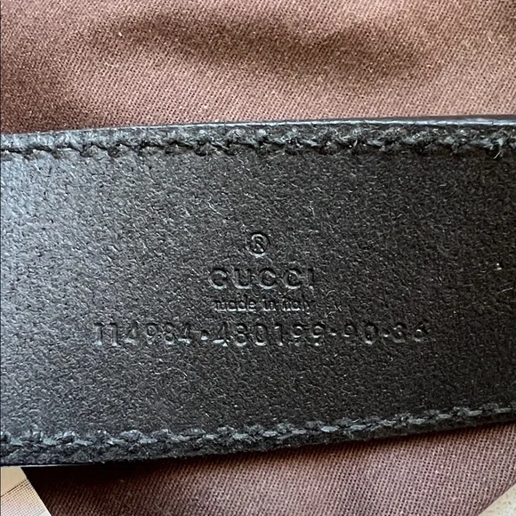 Gucci Black Leather / Silver Belt 🔥 - Picture 4 of 8
